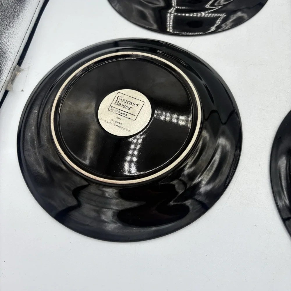 Mikasa Gourmet‎ Basics Salad Plates Jade Stoneware  8 5/8